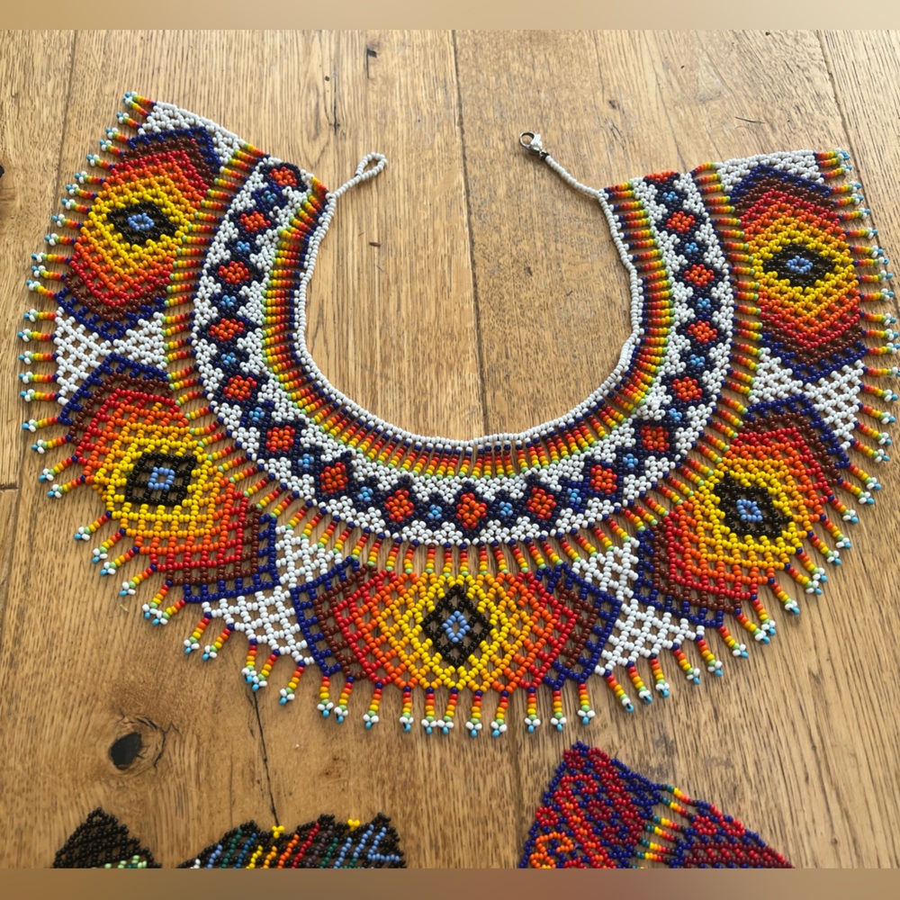 Colorful Beaded Necklace from Colombia